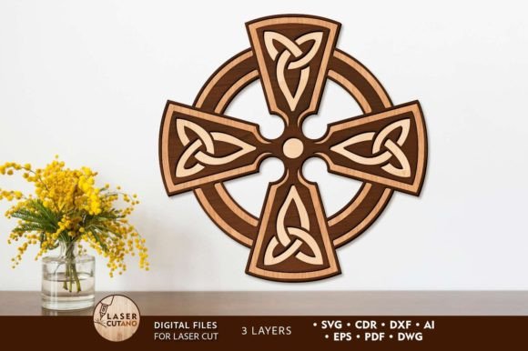 Download Celtic Cross Decorative Wall Panel - Decorative wall Collection