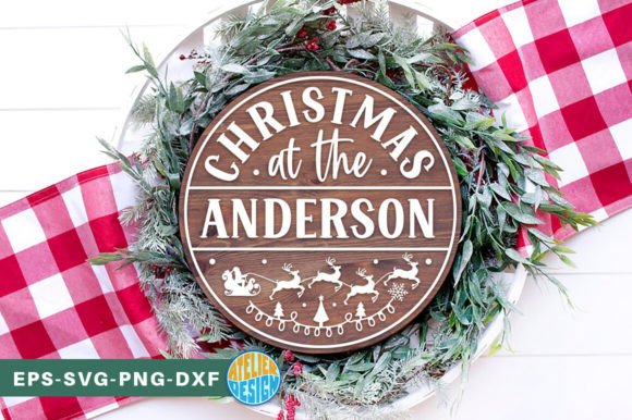 Download Christmas Family Monogram Sign SVG - Christmas Collection