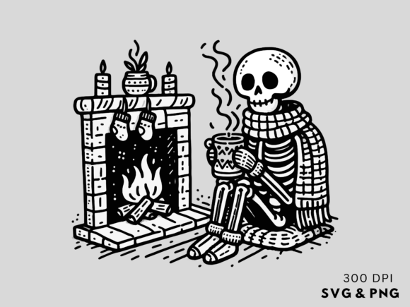 Download Funny Christmas Skeleton SVG PNG - Christmas Collection