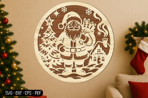 Download Santa Claus Christmas Scene SVG - Christmas Collection