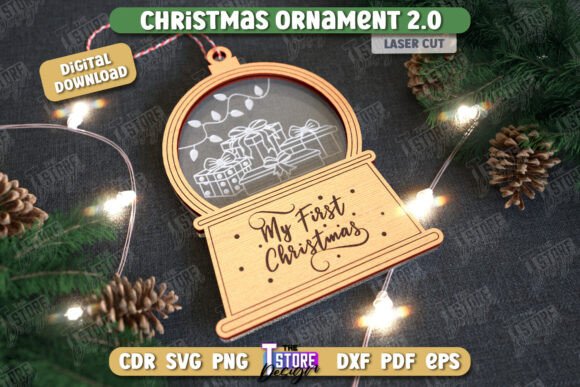 Download Christmas Ornament Laser Cut Design - Premium Bundle